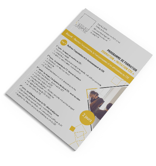 2jours Formation initiation CSE 2 jours -l'Atelier Juridique