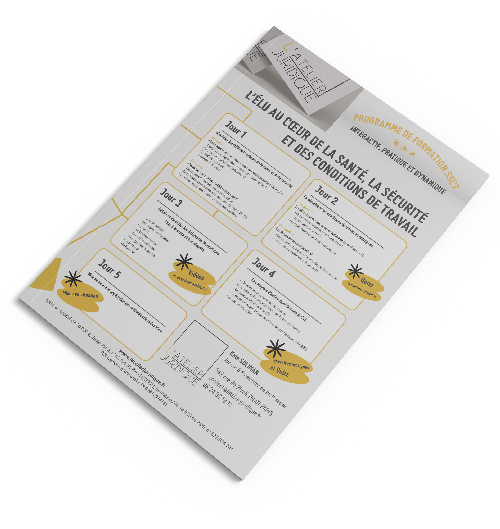 PROGRAMME DE FORMATION SSCT PROGRAMME DE FORMATION SSCT 5 jours